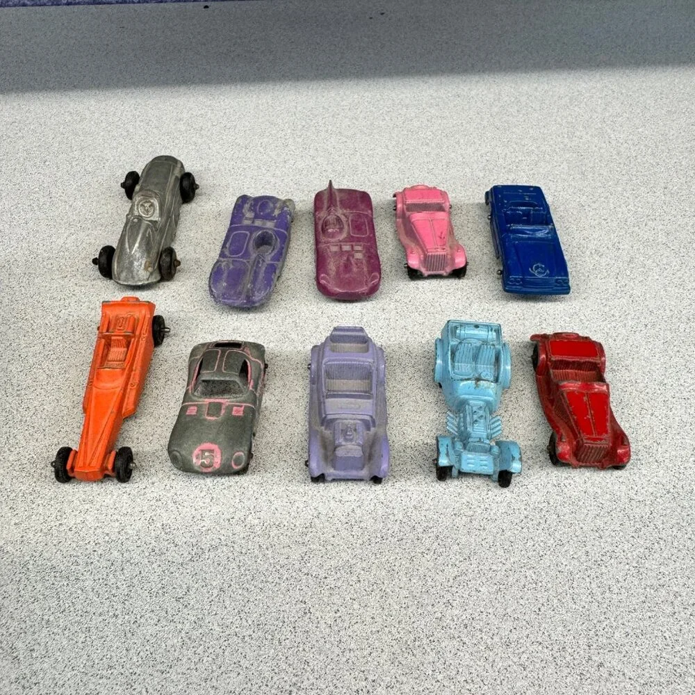 Vintage Mini Tootsie Toys Diecast Cars Lot of 10 Cars Muscle Cars Sports Cars
